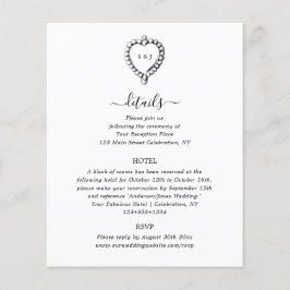 アンティーク白黒詳細エンクロージャカード