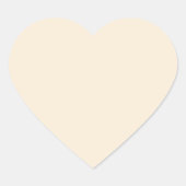 アンティーク白 ハートシール (正面)