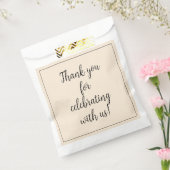 アンティーク白 フェイバーバッグ (封をした状態)