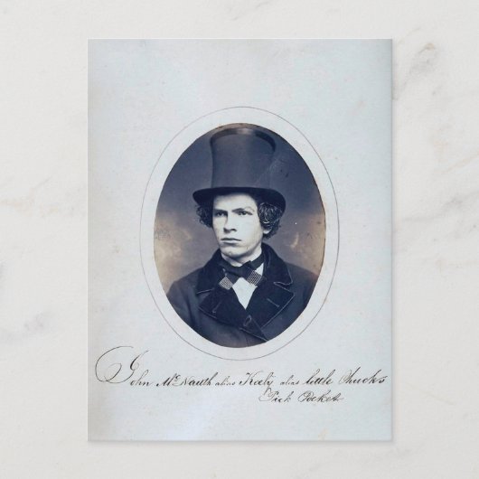 アンティーク盗賊マグショット写真 ポストカード (正面)