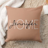 アンティーク真鍮カラーホームモノグラム クッション (ブランケット)