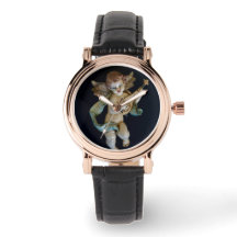 アンティーク磁器エンジェルウォッチ