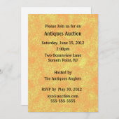 アンティーク競売招待状 招待状 (正面/裏面)