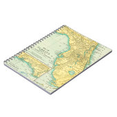 アンティーク米国フロリダ州の地図 ノートブック (左側)