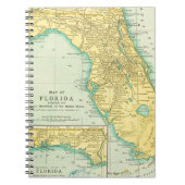 アンティーク米国フロリダ州の地図 ノートブック (正面)