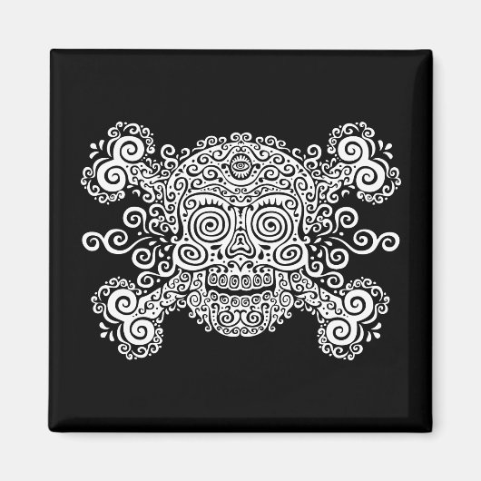 アンティーク糖スカル マグネット (正面)