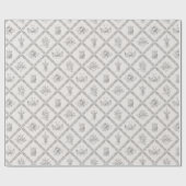 アンティーク紋章武器アーマーヴィンテージパターンのラップ ラッピングペーパー (フラット)