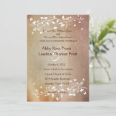 アンティーク紙の結婚式招待状 招待状 (スタンド正面)