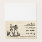 アンティーク紙オールドファッションシーマスドレスメーカー 名刺 (外部フラット)