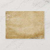 アンティーク紙テーブル座席表 プレイスカード (裏面)