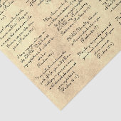 アンティーク紙バイブル詩編の聖句 薄葉紙 (詳細)