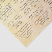 アンティーク紙バイブル詩編の聖句 薄葉紙 (詳細)