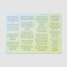 アンティーク紙バイブル詩編の聖句 薄葉紙