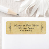 アンティーク紙-差出人住所ラベル ラベル (インサイチュ)