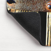 アンティーク素朴ウッド&アイアンメタルラッチフォトイメージ マウスパッド (コーナー)