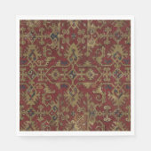 アンティーク素朴オリエンタルペルシアレッド模様 スタンダードランチョンナプキン (正面)