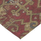 アンティーク素朴オリエンタルペルシアレッド模様 ロングテーブルランナー (コーナー)