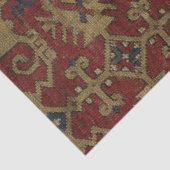 アンティーク素朴オリエンタルペルシアレッド模様 薄葉紙 (詳細)