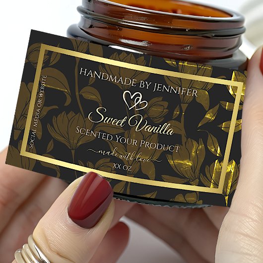 アンティーク素朴グラムフローラ製品包装ラベル 長方形シール