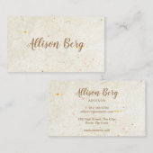 アンティーク素朴スエレガントクリプト 名刺 (正面/裏面)