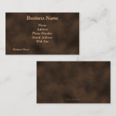 アンティーク素朴メタルルック名刺 名刺 (正面/裏面)