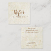 アンティーク素朴金ゴールド 紹介カード (正面/裏面)