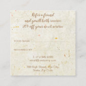 アンティーク素朴金ゴールド 紹介カード (裏面)