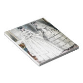 アンティーク結婚のドレス ノートパッド (アングル)