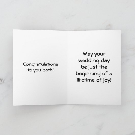 アンティーク結婚の兄の結婚式の日の車 カード (内部)