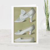 アンティーク結婚の靴 – ヴィンテージデザイン カード (正面)