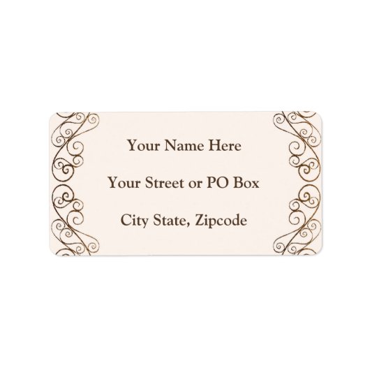 アンティーク結婚の ラベル (正面)