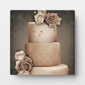 アンティーク結婚ケーキ フォトプラーク (正面)