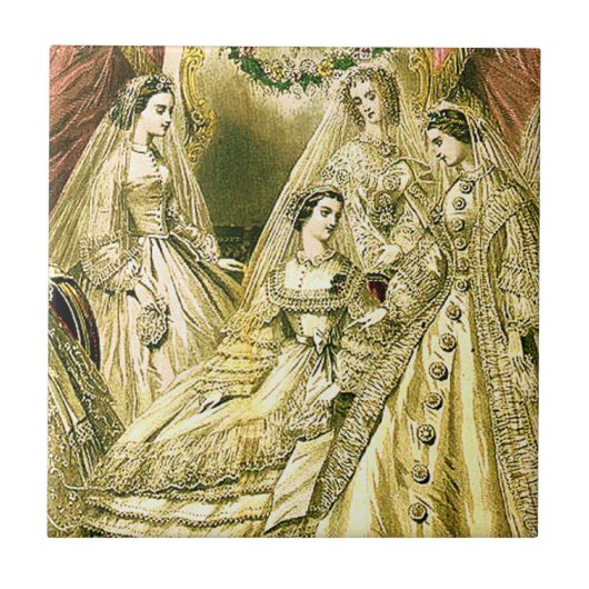 アンティーク結婚ブライダル タイル (正面)