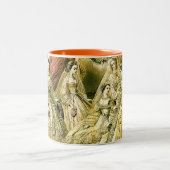 アンティーク結婚ブライダル ツートーンマグカップ (中央)