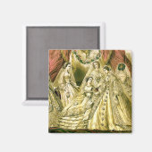 アンティーク結婚ブライダル マグネット (正面/裏面)