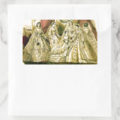 アンティーク結婚ブライダル 長方形シール (バッグ)