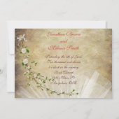 アンティーク結婚式招待状 招待状 (裏面)