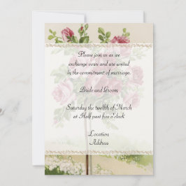 アンティーク結婚式招待状 招待状