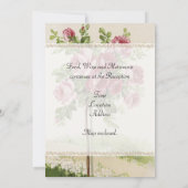 アンティーク結婚式招待状 招待状 (裏面)