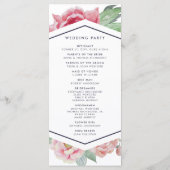 アンティーク結婚牡丹の式 プログラム (裏面)