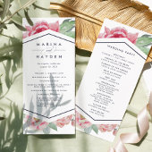 アンティーク結婚牡丹の式 プログラム