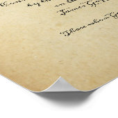 アンティーク結婚証書 ポスター (角)