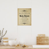 アンティーク結婚証書 ポスター (キッチン)