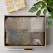 アンティーク絵を描ピーコックティッシュペーパー 薄葉紙 (ギフト)