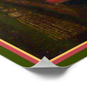 アンティーク絵画ズ – ピローにマルチーズを甘やかす ポスター (角)