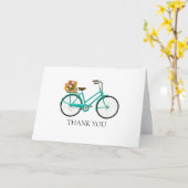 アンティーク絵画自転車の夏コテージ カード (黄色い花)