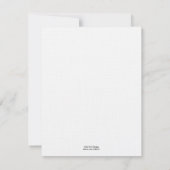 アンティーク縁取り付ウェディング招待状 招待状 (裏面)