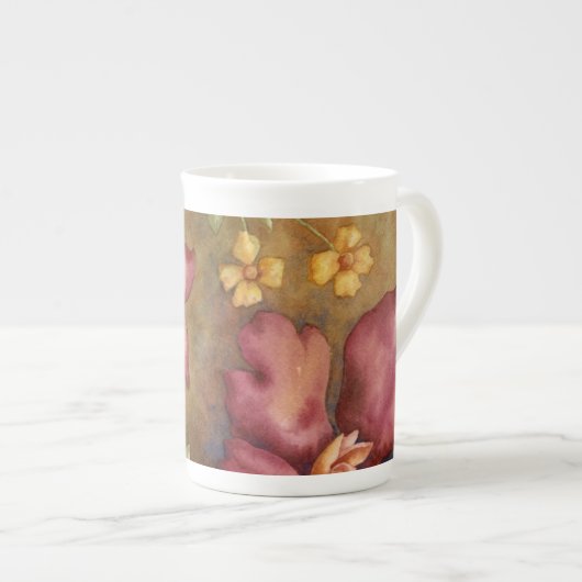 アンティーク美しい2 ボーンチャイナマグカップ (正面右)