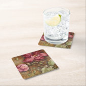 アンティーク美しいI スクエアペーパーコースター (インサイチュ)