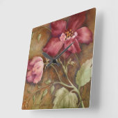 アンティーク美しいI スクエア壁時計 (傾斜)